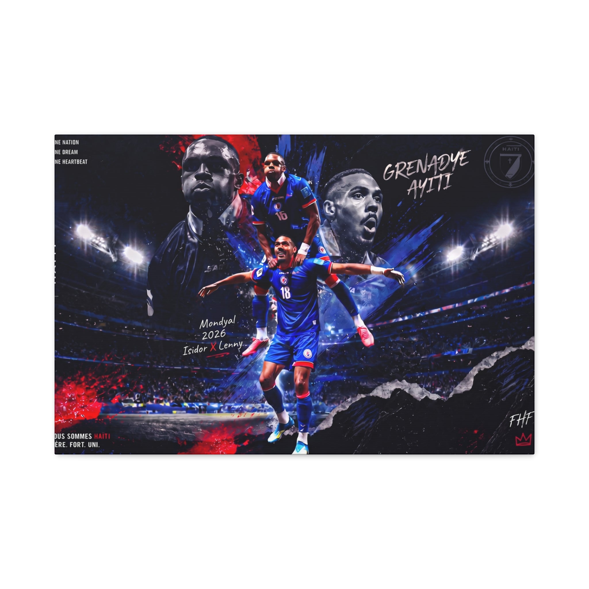 Haiti World Cup 2026 Canvas