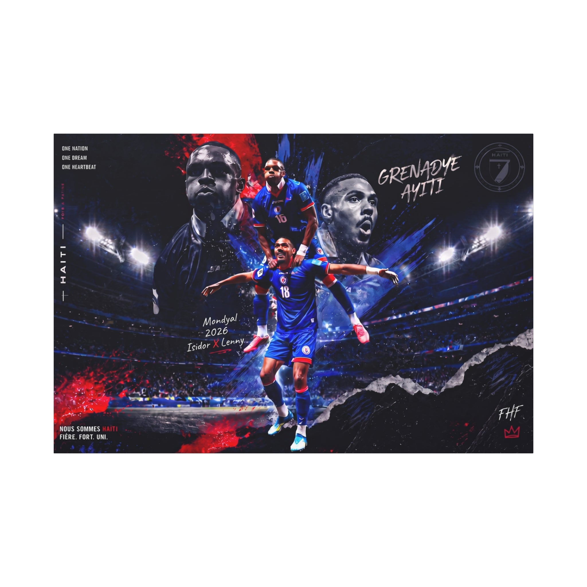 Haiti World Cup 2026 Canvas