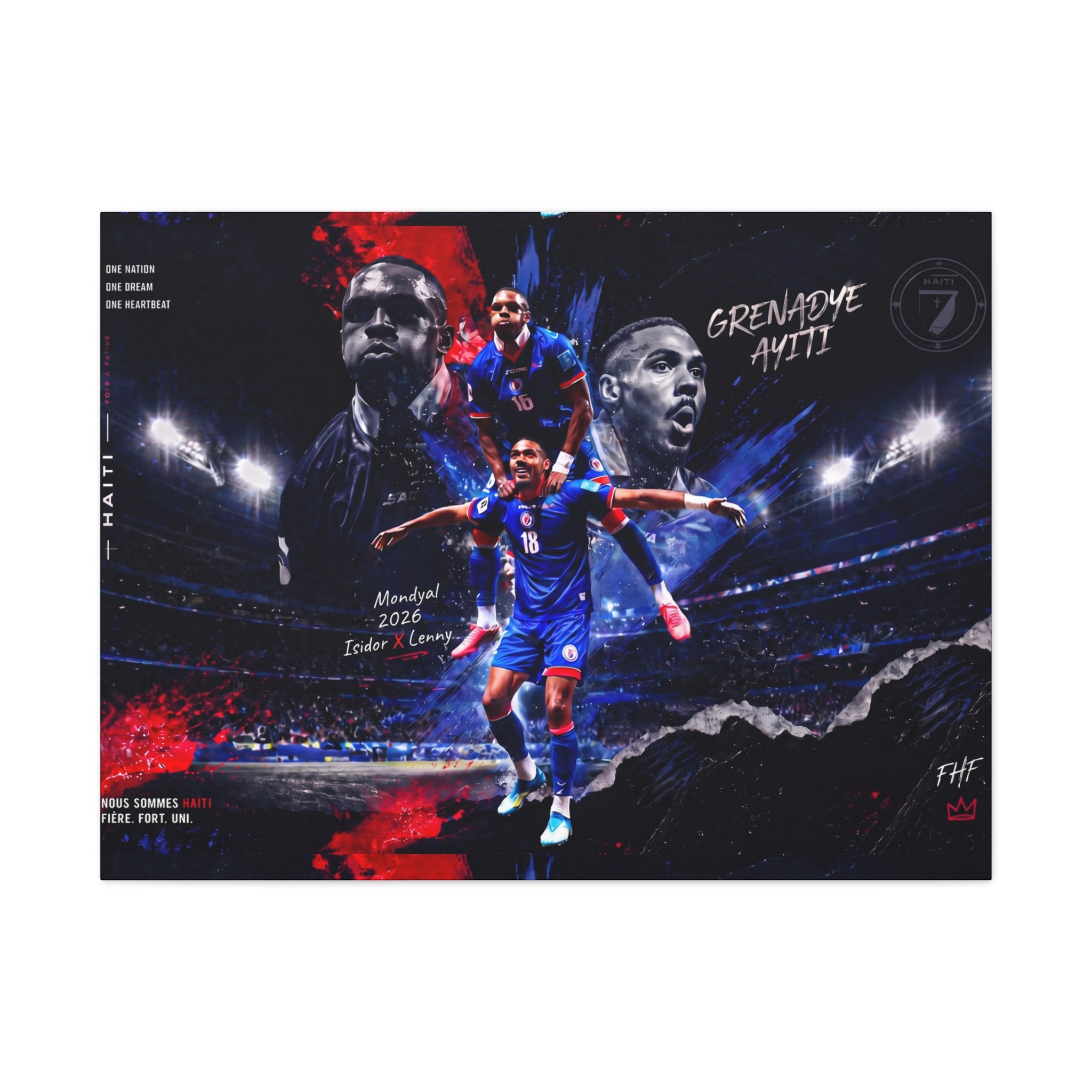 Haiti World Cup 2026 Canvas