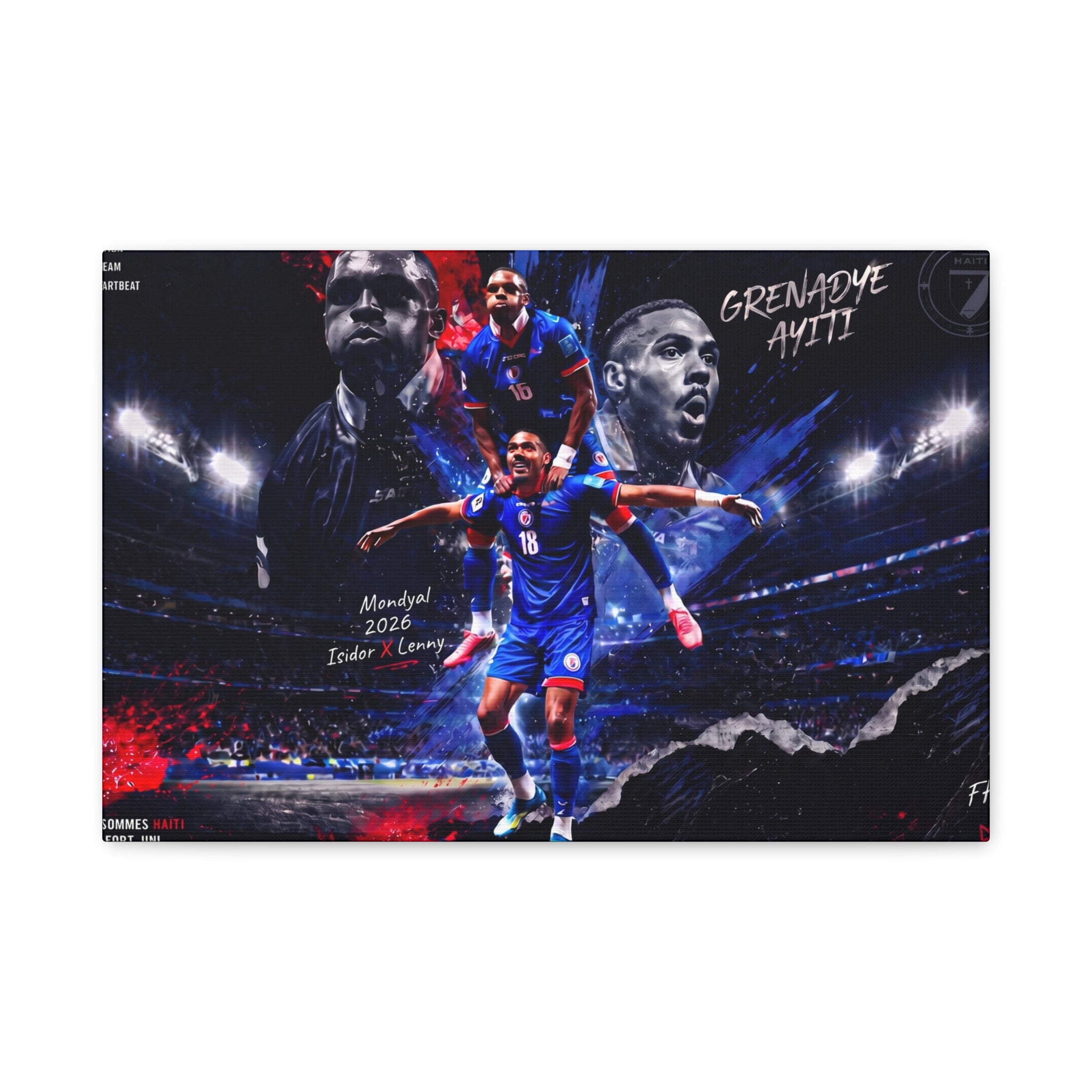 Haiti World Cup 2026 Canvas